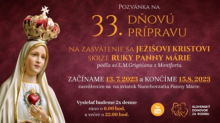 slovenskydohovor zarodinu.sk, 33 zasvěcení