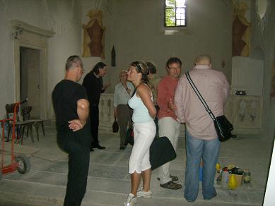 Kontrolní den v kostele ve Vranově nad Dyjí 13. 7. 2010