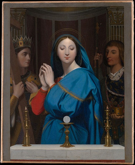 Jean Auguste Dominique Ingres - The Virgin Adoring the Host, public domain