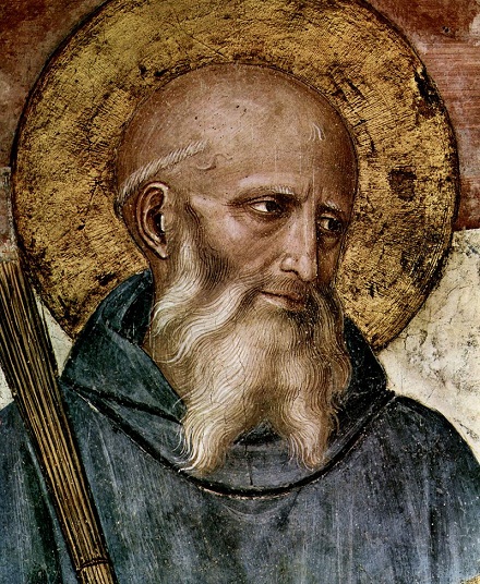 Svatý Benedikt z Nursie, volné dílo, cs.wikipedia.org