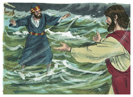Matthew 14:24-33 Jesus walks on water, Gospel of Matthew, CC BY-SA 3.0, commons.wikimedia.org