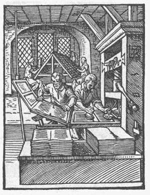 Tisk v 16.stol, volné dílo, cs.wikipedia.