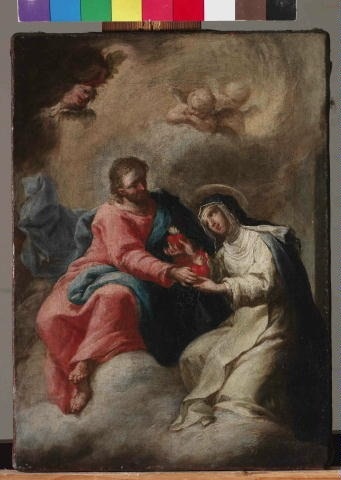 Sv. Luitgarda s Kristem, volné dílo, 