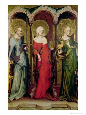 Svatá Kateřina, Marie Magdalena a Markéta Antiochijská, volné dílo 