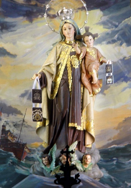 Socha Panny Marie z Karmelu v Santanderu, CC0, pl.wikipedia.org