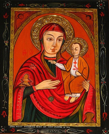 Copy of Theotokos icon of Mariapocs, Jojojoe, CC BY-SA 3.0, commons..