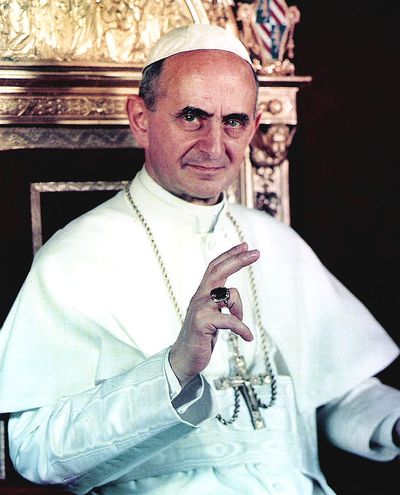 Svatý papež Pavel VI. v roce 1963, Public Domain, wikipedia.org 
