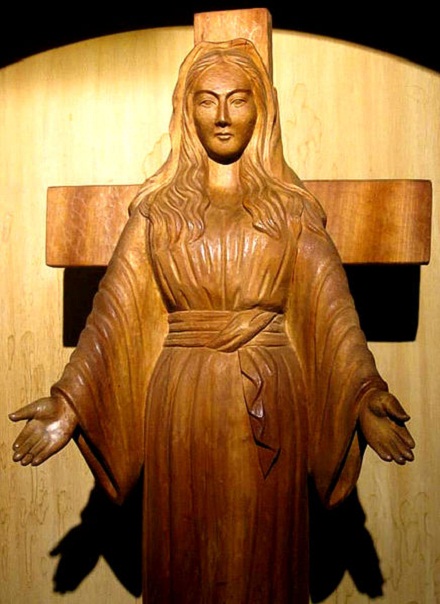 Virgin Mary of Akita Japan, SICDAMNOME, CC BY-SA 4.0, commons..