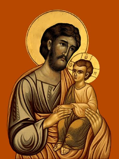 Sv. Josef s Ježíškem, volné dílo, flickr.com