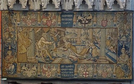 Xanten Dom Tapestry (královna Ester) Ad Meskens, Wikimedia Commons