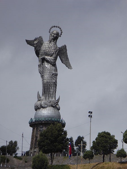 Virgin of Quito Ecuador, Arabsalam, CC BY-SA 4.0, commons...