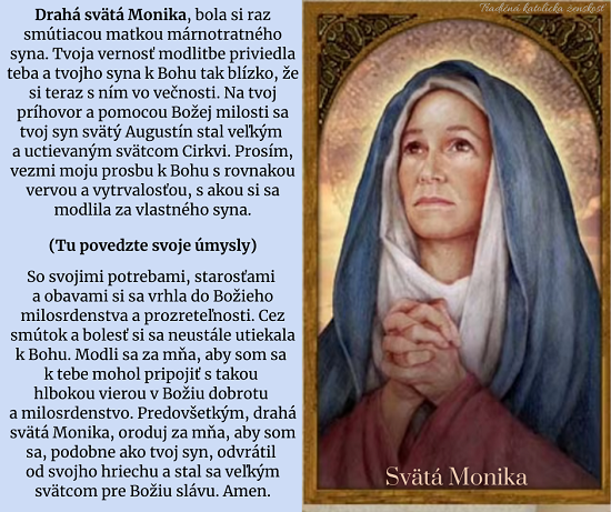 sv. Monika - facebook.com/ KatolickaZenskost