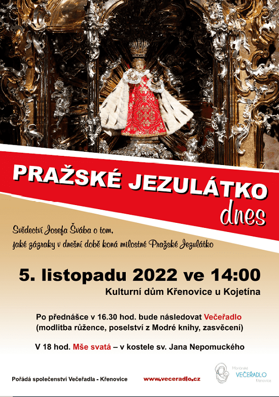 Večeřadlo Křenovice - přednáška o Jezulátku