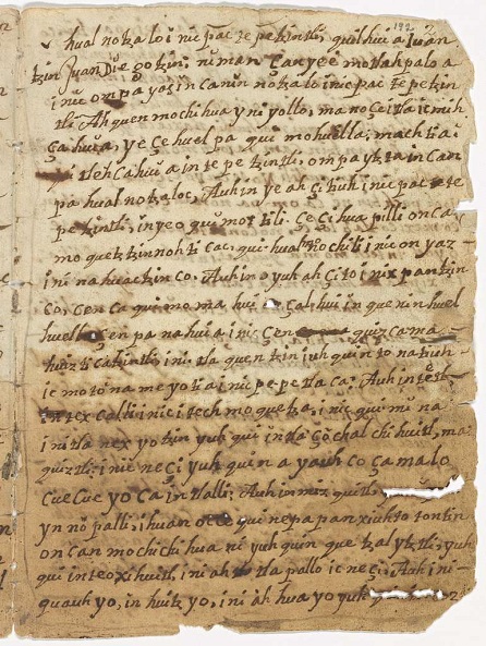 Nican Mopohua - Public domain medieval manuscript - PICRYL 