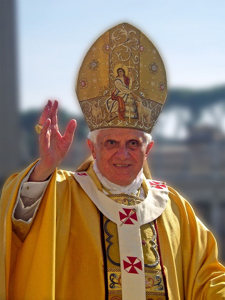 Pope Benedict XVI, Rvin88, CC BY 3.0 en.wikipedia.org