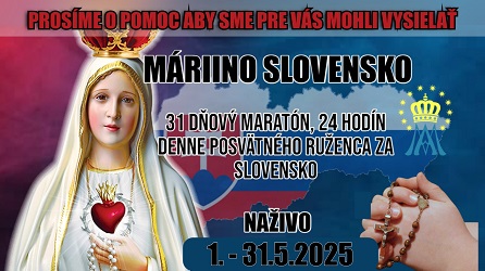 Máriino Slovensko květen 2025 https:// slovenskydohovor zarodinu.sk/