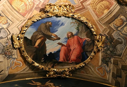 Giovanni Battista Bellotti a Giovanni Battista Canziani, Pokušení Ježíše na poušti. Sailko, CC BY-SA 4.0, COMMONS...