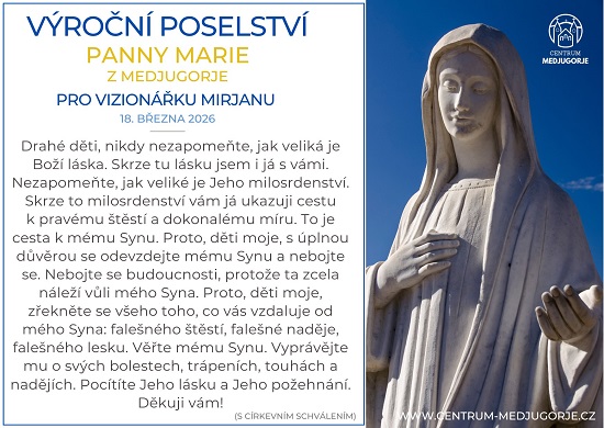 Centrum Medjugorje CZ, 18. 3. 2026
