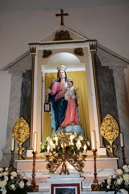 Immagine della Beata Vergine Maria del Carmelo, Policarpo85, CC BY-SA 4.0, it.wikipedia.org 