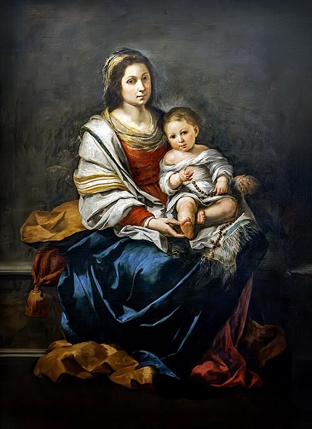 (Castres) La Vierge au chapelet - Murillo - Musée Goya, volné dílo