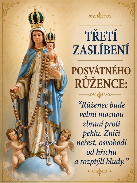 Salvator Mundi, salva nos, zaslíbení růžence 3